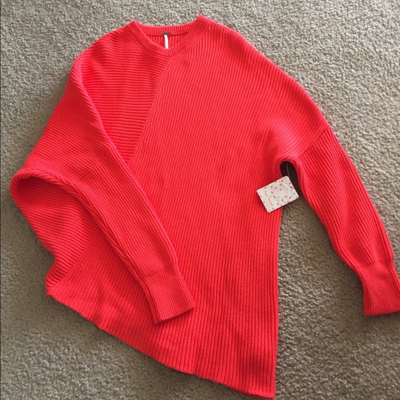 Free people coral sweater - Picture 3 of 4